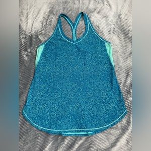 Lululemon Fast Lane Foil Manifesto Singlet Tank Top Teal (4/6)